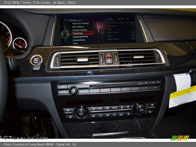 Jet Black / Black 2013 BMW 7 Series 750Li Sedan