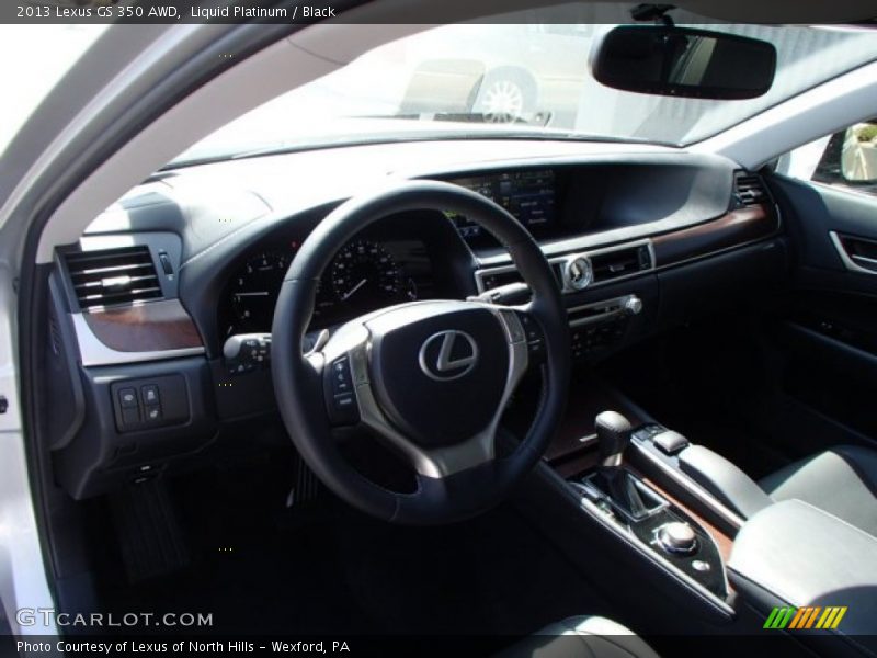 Liquid Platinum / Black 2013 Lexus GS 350 AWD