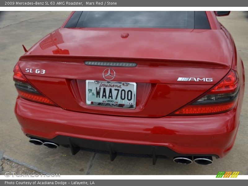 Mars Red / Stone 2009 Mercedes-Benz SL 63 AMG Roadster