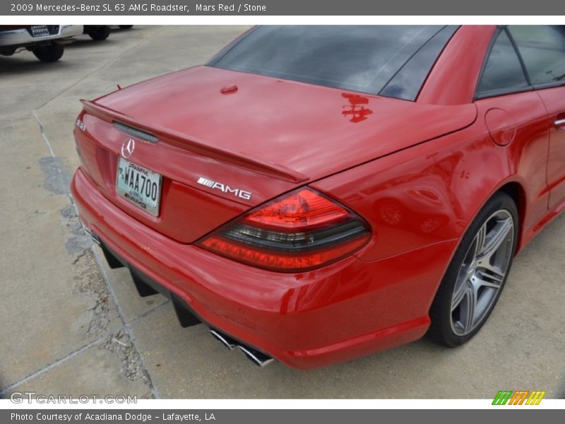 Mars Red / Stone 2009 Mercedes-Benz SL 63 AMG Roadster