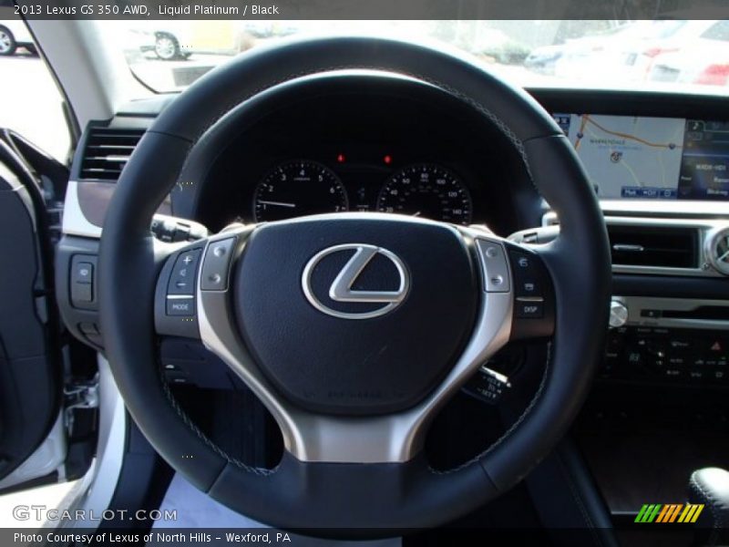 Liquid Platinum / Black 2013 Lexus GS 350 AWD