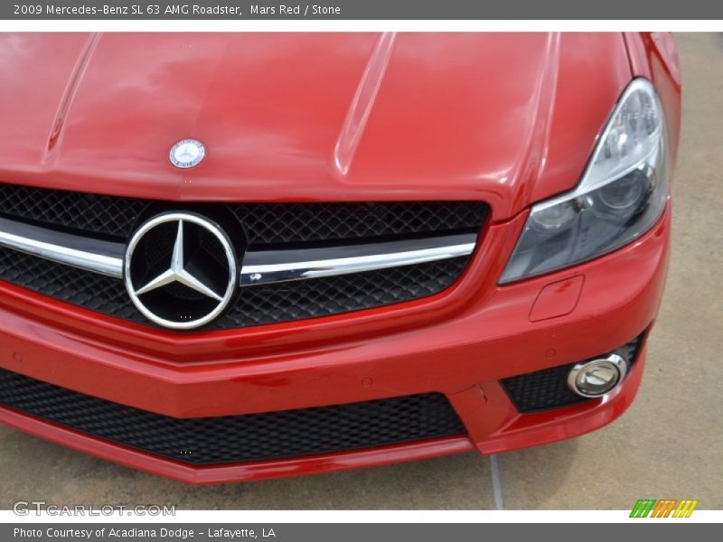 Mars Red / Stone 2009 Mercedes-Benz SL 63 AMG Roadster