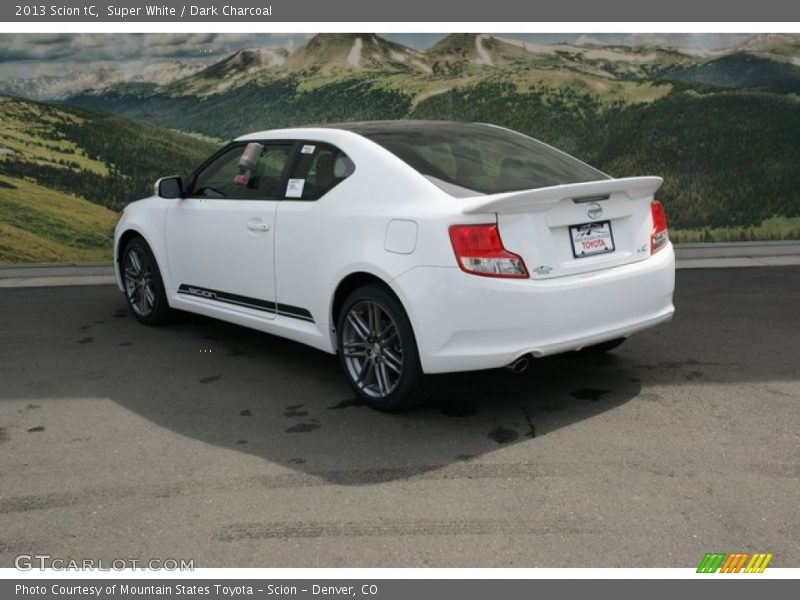 Super White / Dark Charcoal 2013 Scion tC