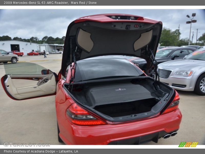 Mars Red / Stone 2009 Mercedes-Benz SL 63 AMG Roadster