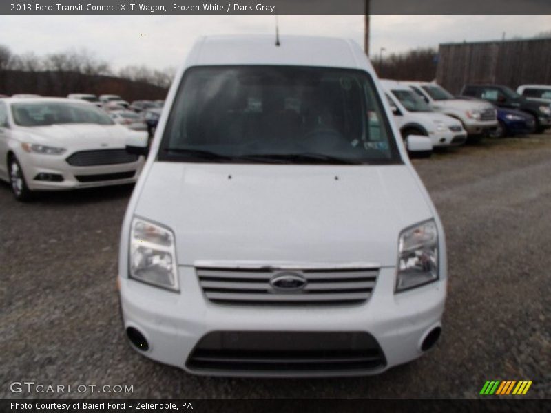 Frozen White / Dark Gray 2013 Ford Transit Connect XLT Wagon