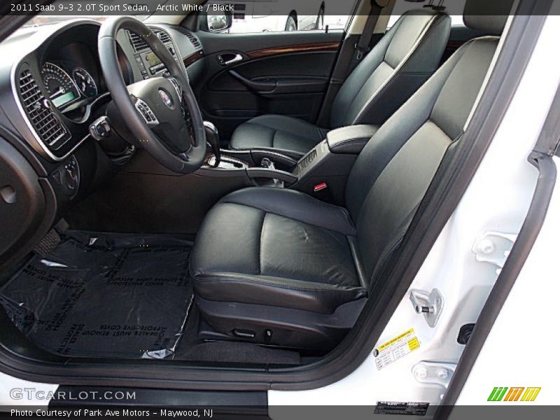 Arctic White / Black 2011 Saab 9-3 2.0T Sport Sedan