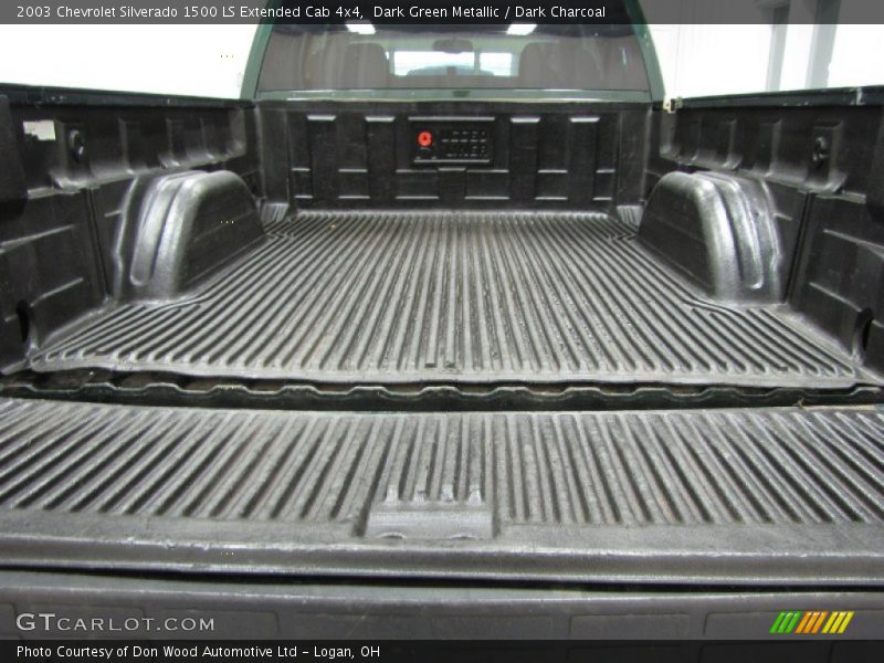 Dark Green Metallic / Dark Charcoal 2003 Chevrolet Silverado 1500 LS Extended Cab 4x4