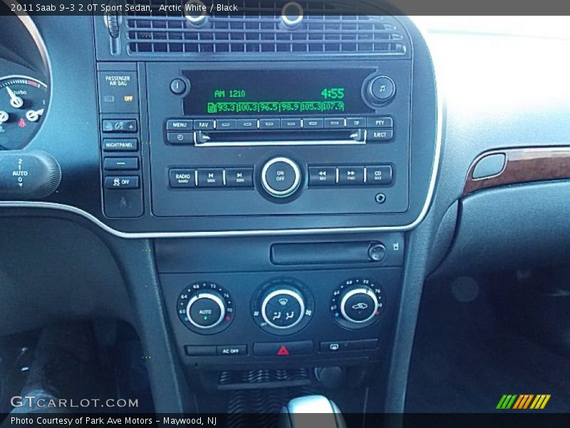 Arctic White / Black 2011 Saab 9-3 2.0T Sport Sedan