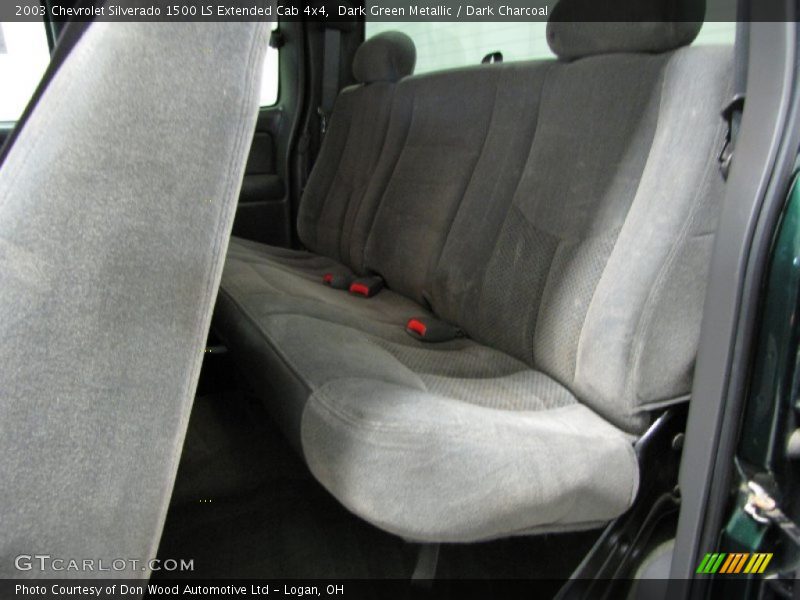 Dark Green Metallic / Dark Charcoal 2003 Chevrolet Silverado 1500 LS Extended Cab 4x4