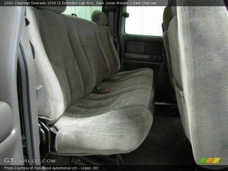 Dark Green Metallic / Dark Charcoal 2003 Chevrolet Silverado 1500 LS Extended Cab 4x4
