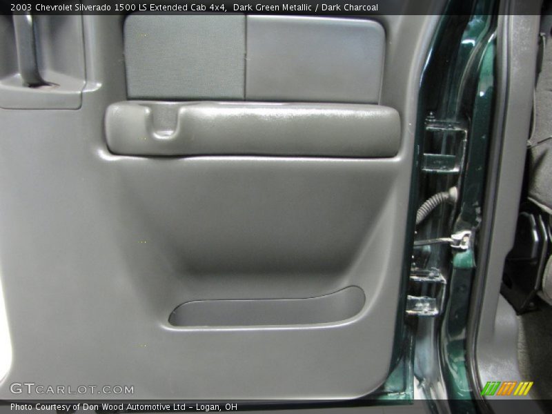 Dark Green Metallic / Dark Charcoal 2003 Chevrolet Silverado 1500 LS Extended Cab 4x4