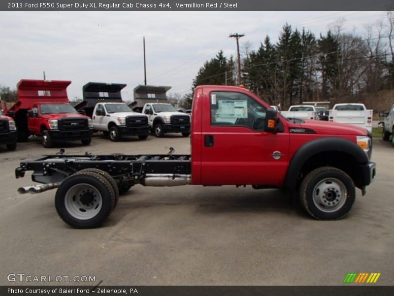  2013 F550 Super Duty XL Regular Cab Chassis 4x4 Vermillion Red
