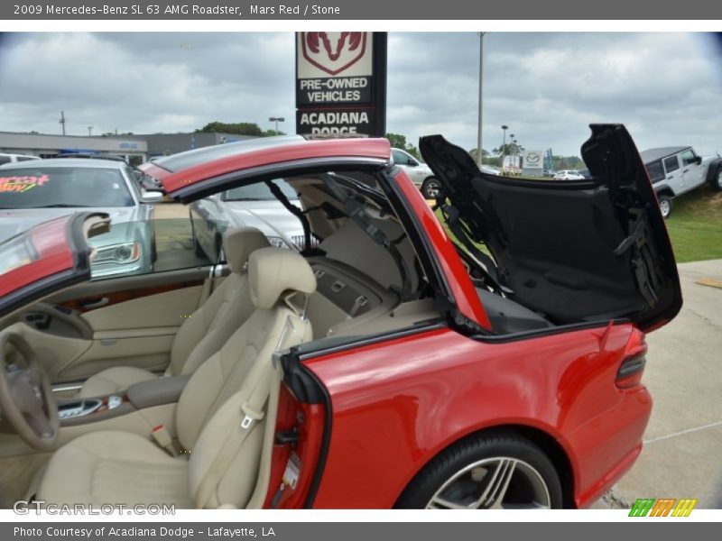 Mars Red / Stone 2009 Mercedes-Benz SL 63 AMG Roadster