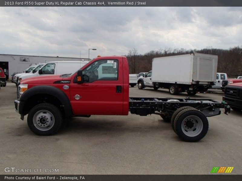  2013 F550 Super Duty XL Regular Cab Chassis 4x4 Vermillion Red