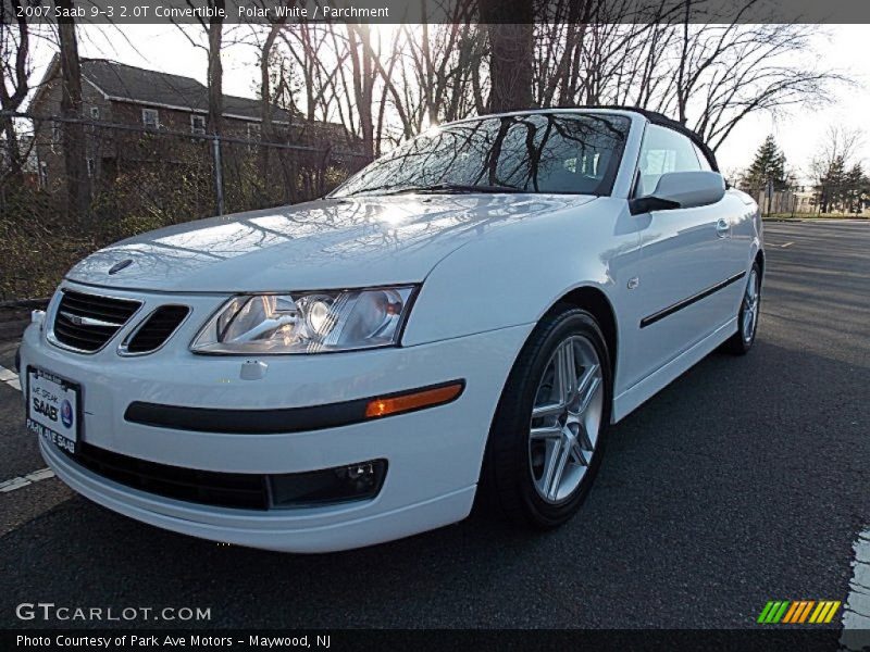 Polar White / Parchment 2007 Saab 9-3 2.0T Convertible