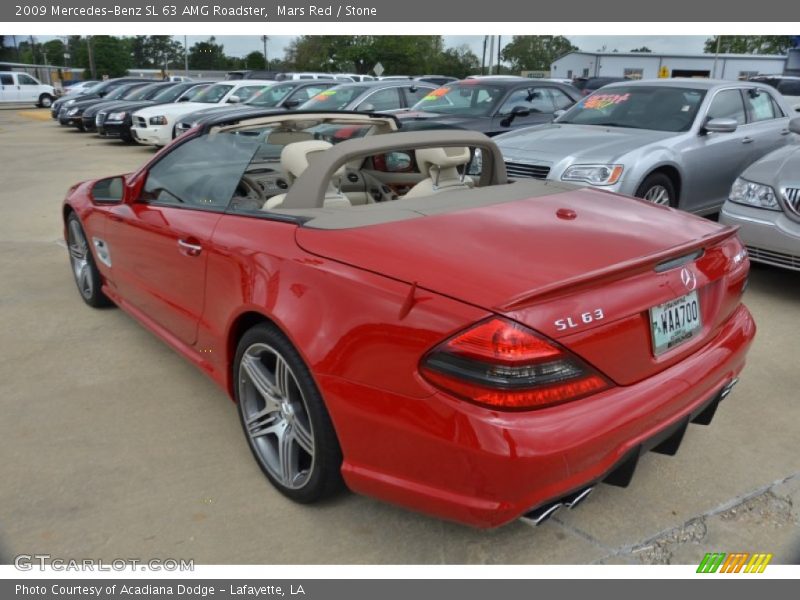 Mars Red / Stone 2009 Mercedes-Benz SL 63 AMG Roadster