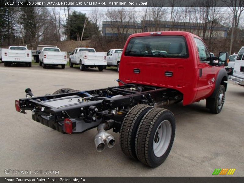 Vermillion Red / Steel 2013 Ford F550 Super Duty XL Regular Cab Chassis 4x4