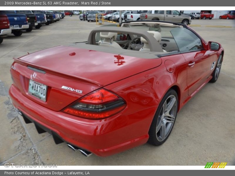 Mars Red / Stone 2009 Mercedes-Benz SL 63 AMG Roadster