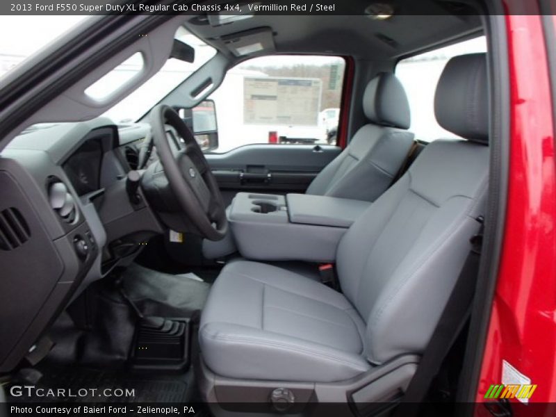  2013 F550 Super Duty XL Regular Cab Chassis 4x4 Steel Interior