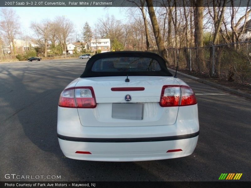 Polar White / Parchment 2007 Saab 9-3 2.0T Convertible