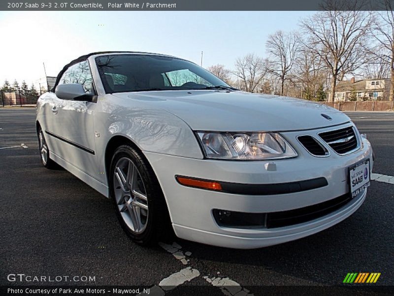 Polar White / Parchment 2007 Saab 9-3 2.0T Convertible