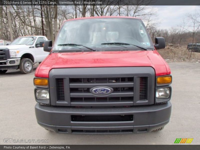 Vermillion Red / Medium Flint 2013 Ford E Series Van E150 Cargo
