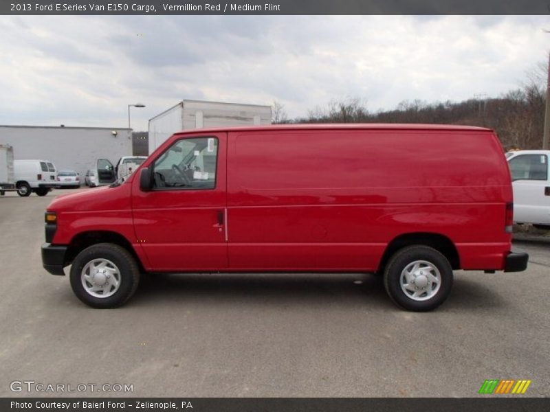 Vermillion Red / Medium Flint 2013 Ford E Series Van E150 Cargo