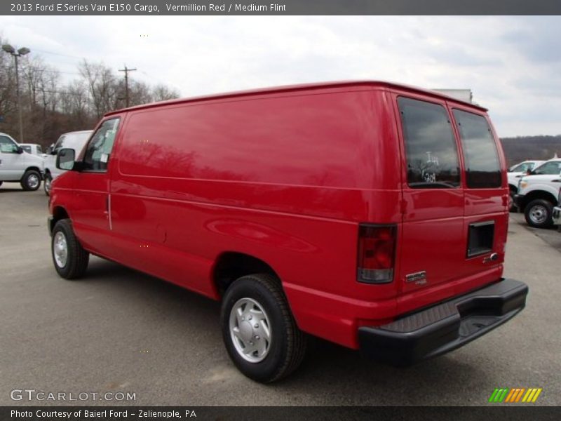 Vermillion Red / Medium Flint 2013 Ford E Series Van E150 Cargo