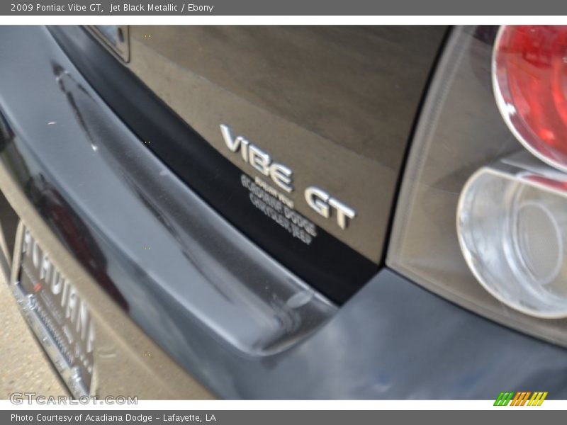 Jet Black Metallic / Ebony 2009 Pontiac Vibe GT