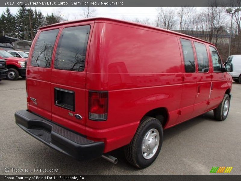 Vermillion Red / Medium Flint 2013 Ford E Series Van E150 Cargo