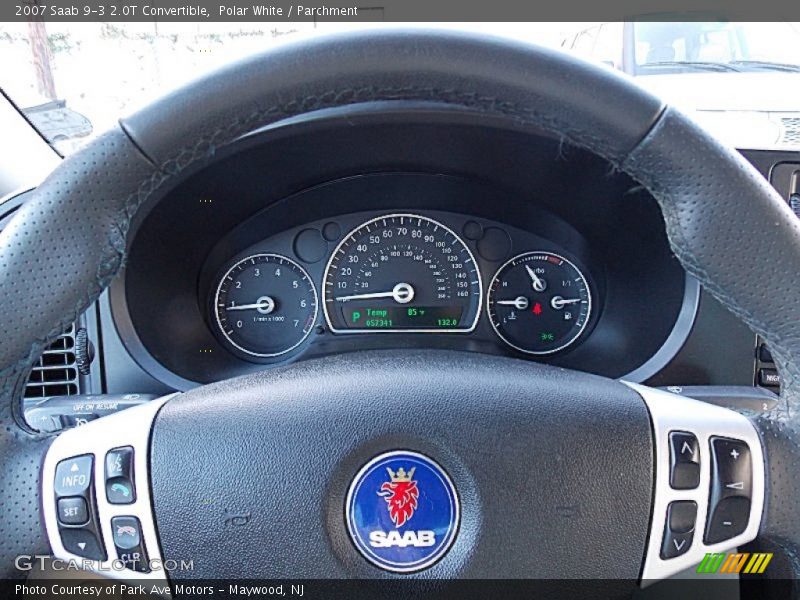 Polar White / Parchment 2007 Saab 9-3 2.0T Convertible