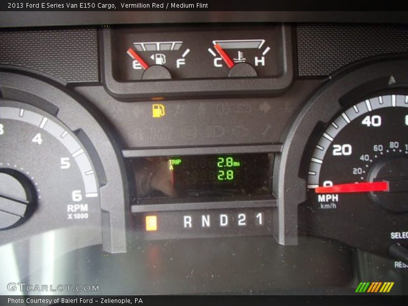 Vermillion Red / Medium Flint 2013 Ford E Series Van E150 Cargo