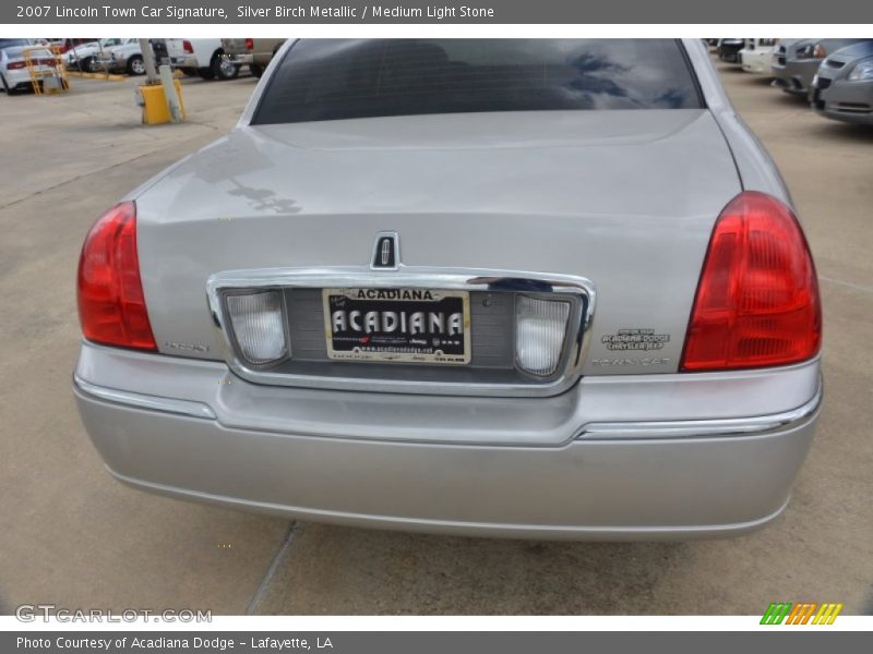 Silver Birch Metallic / Medium Light Stone 2007 Lincoln Town Car Signature