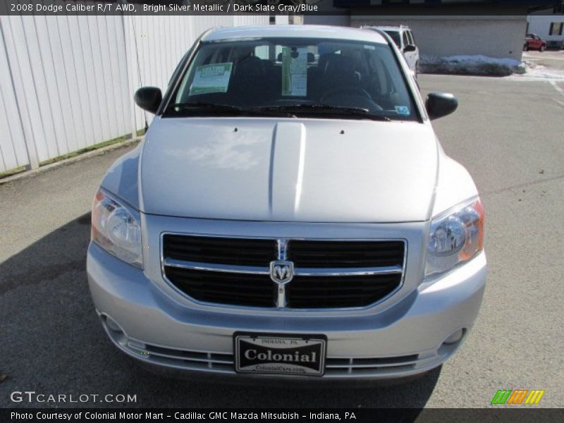 Bright Silver Metallic / Dark Slate Gray/Blue 2008 Dodge Caliber R/T AWD