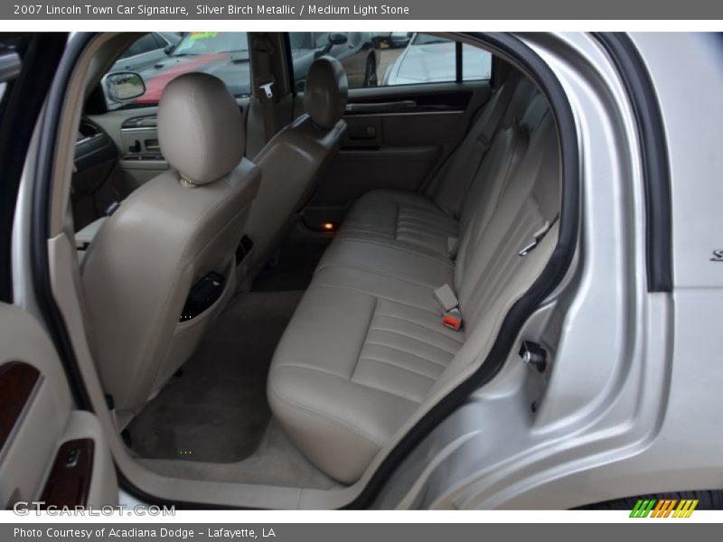 Rear Seat of 2007 Town Car Signature