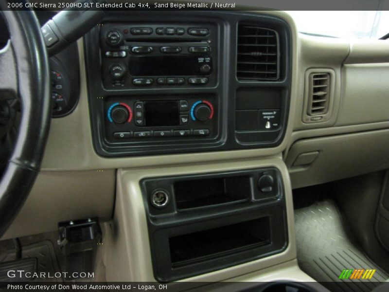 Sand Beige Metallic / Neutral 2006 GMC Sierra 2500HD SLT Extended Cab 4x4
