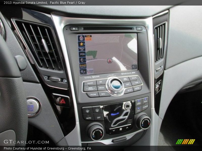 Pacific Blue Pearl / Gray 2013 Hyundai Sonata Limited