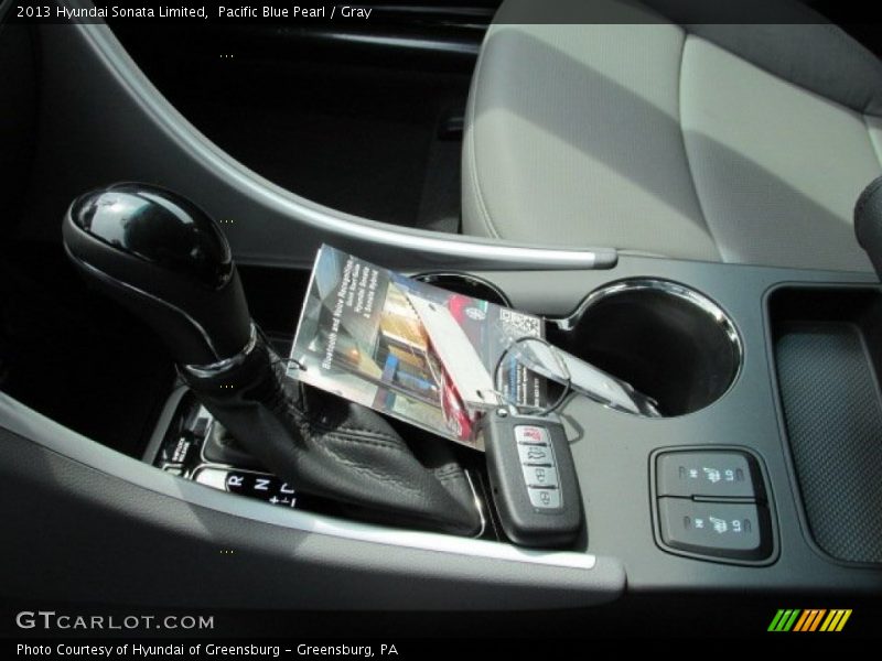 Pacific Blue Pearl / Gray 2013 Hyundai Sonata Limited