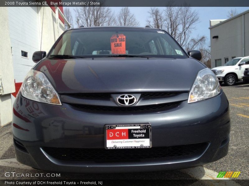 Blue Mirage Metallic / Stone 2008 Toyota Sienna CE