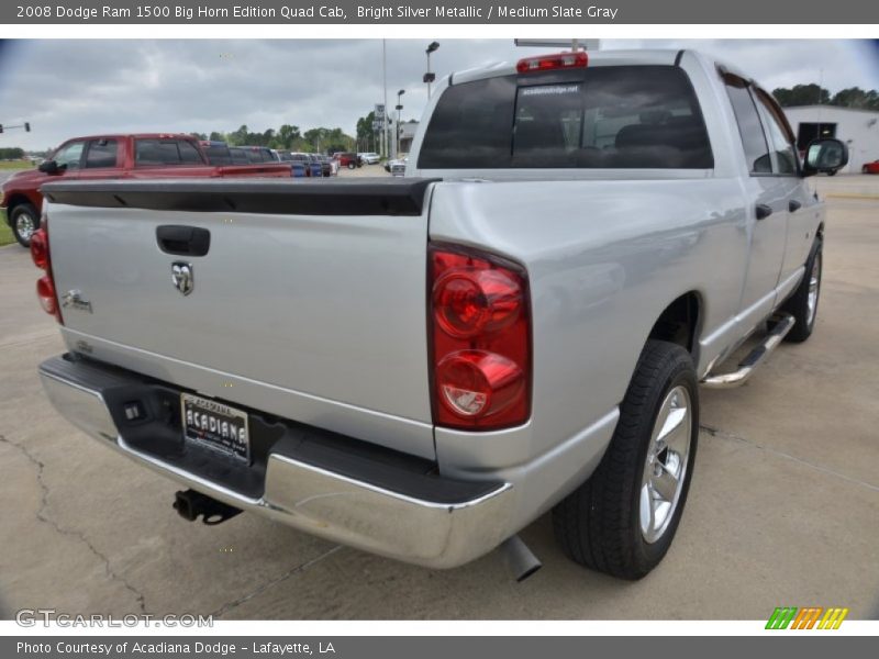 Bright Silver Metallic / Medium Slate Gray 2008 Dodge Ram 1500 Big Horn Edition Quad Cab