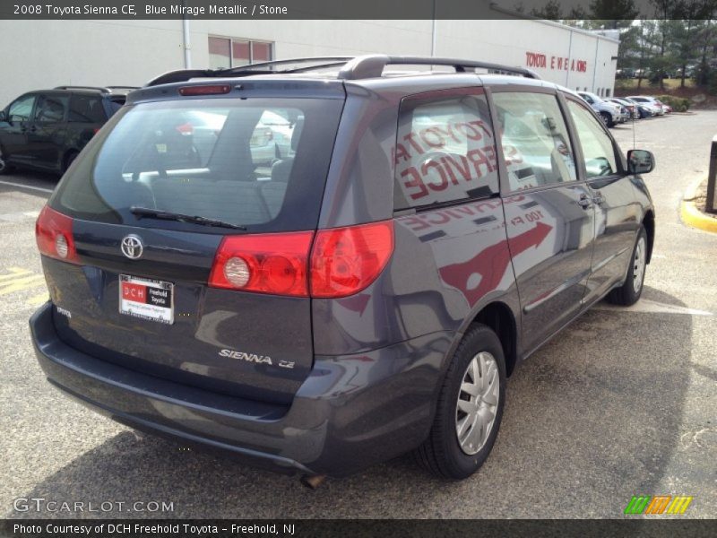 Blue Mirage Metallic / Stone 2008 Toyota Sienna CE