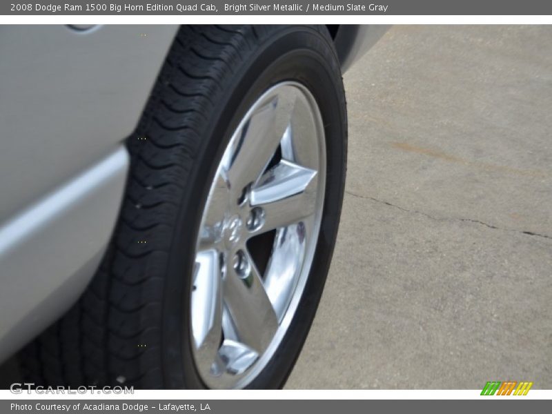 Bright Silver Metallic / Medium Slate Gray 2008 Dodge Ram 1500 Big Horn Edition Quad Cab