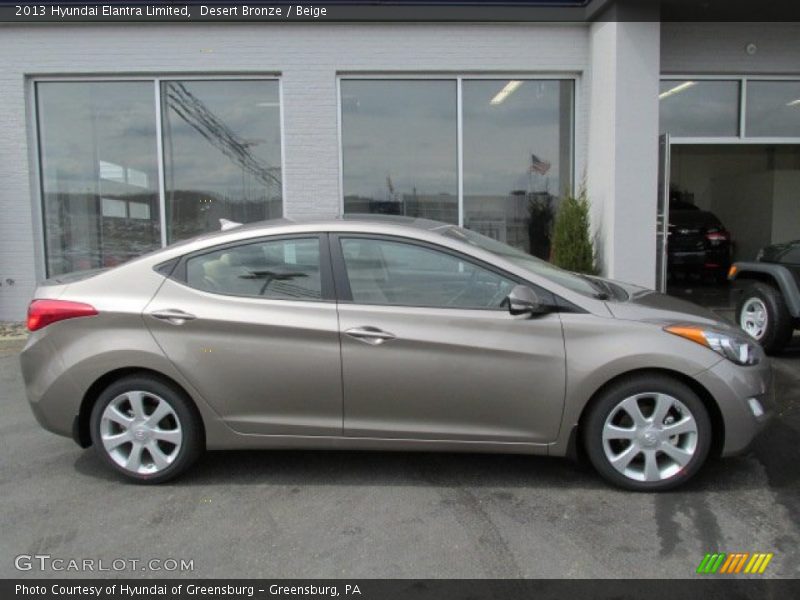 Desert Bronze / Beige 2013 Hyundai Elantra Limited