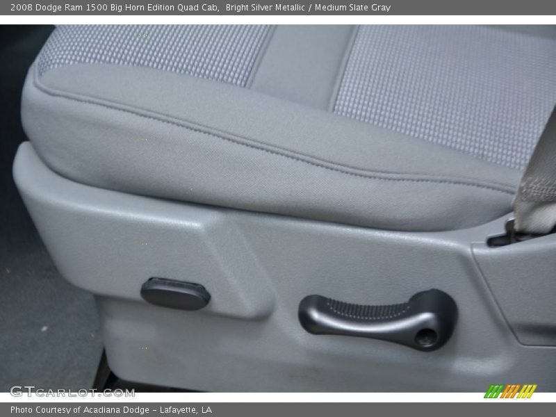Bright Silver Metallic / Medium Slate Gray 2008 Dodge Ram 1500 Big Horn Edition Quad Cab