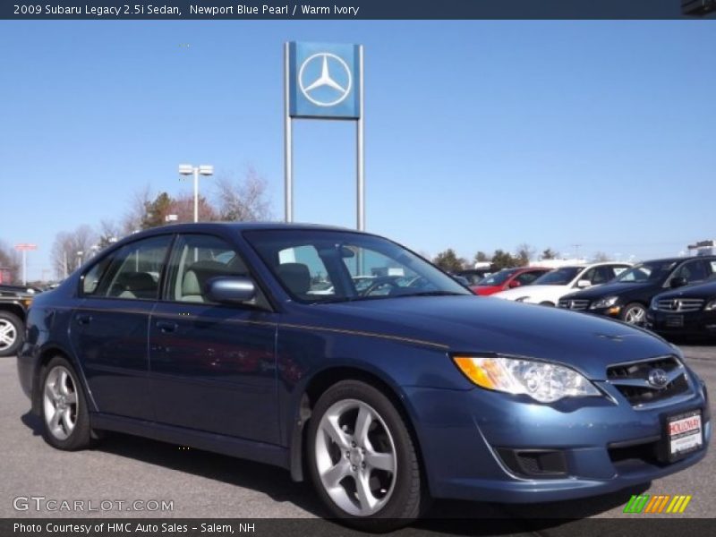 Newport Blue Pearl / Warm Ivory 2009 Subaru Legacy 2.5i Sedan