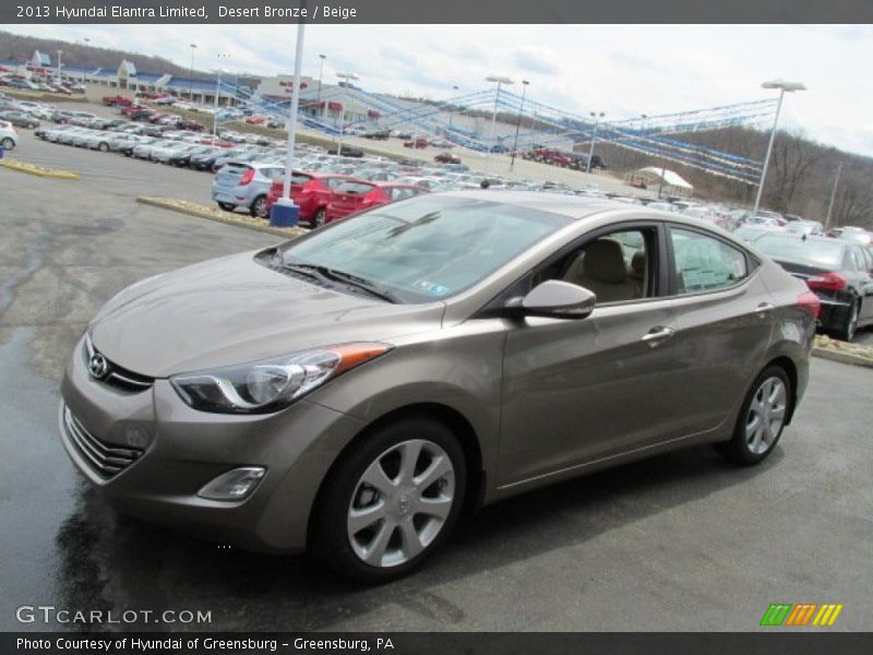 Desert Bronze / Beige 2013 Hyundai Elantra Limited