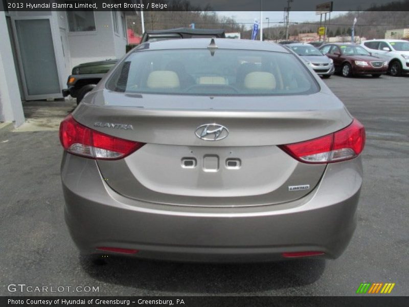 Desert Bronze / Beige 2013 Hyundai Elantra Limited