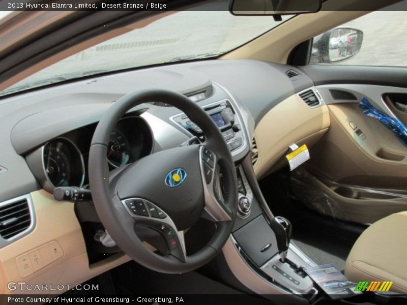 Desert Bronze / Beige 2013 Hyundai Elantra Limited