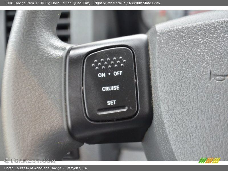 Bright Silver Metallic / Medium Slate Gray 2008 Dodge Ram 1500 Big Horn Edition Quad Cab