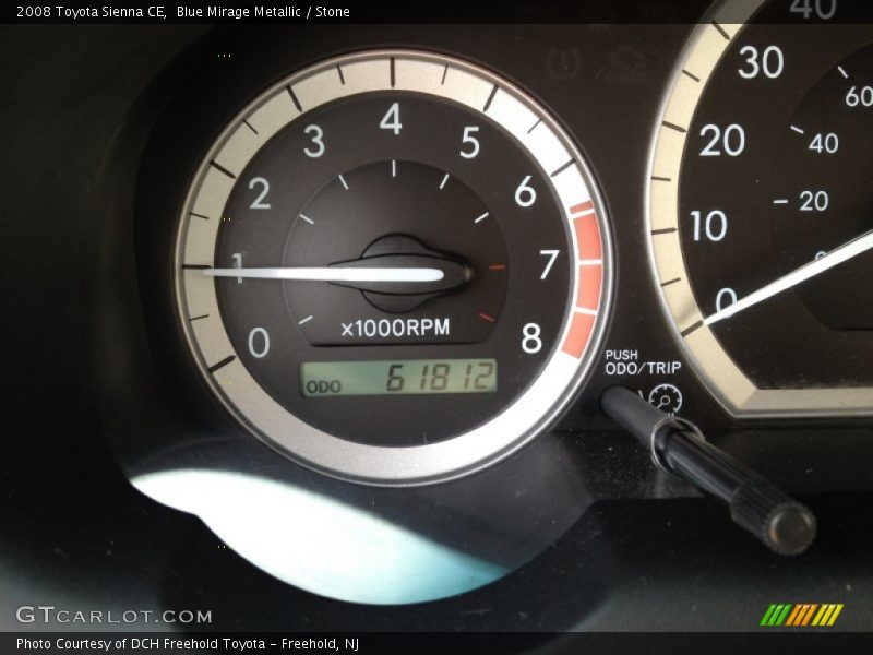 Blue Mirage Metallic / Stone 2008 Toyota Sienna CE